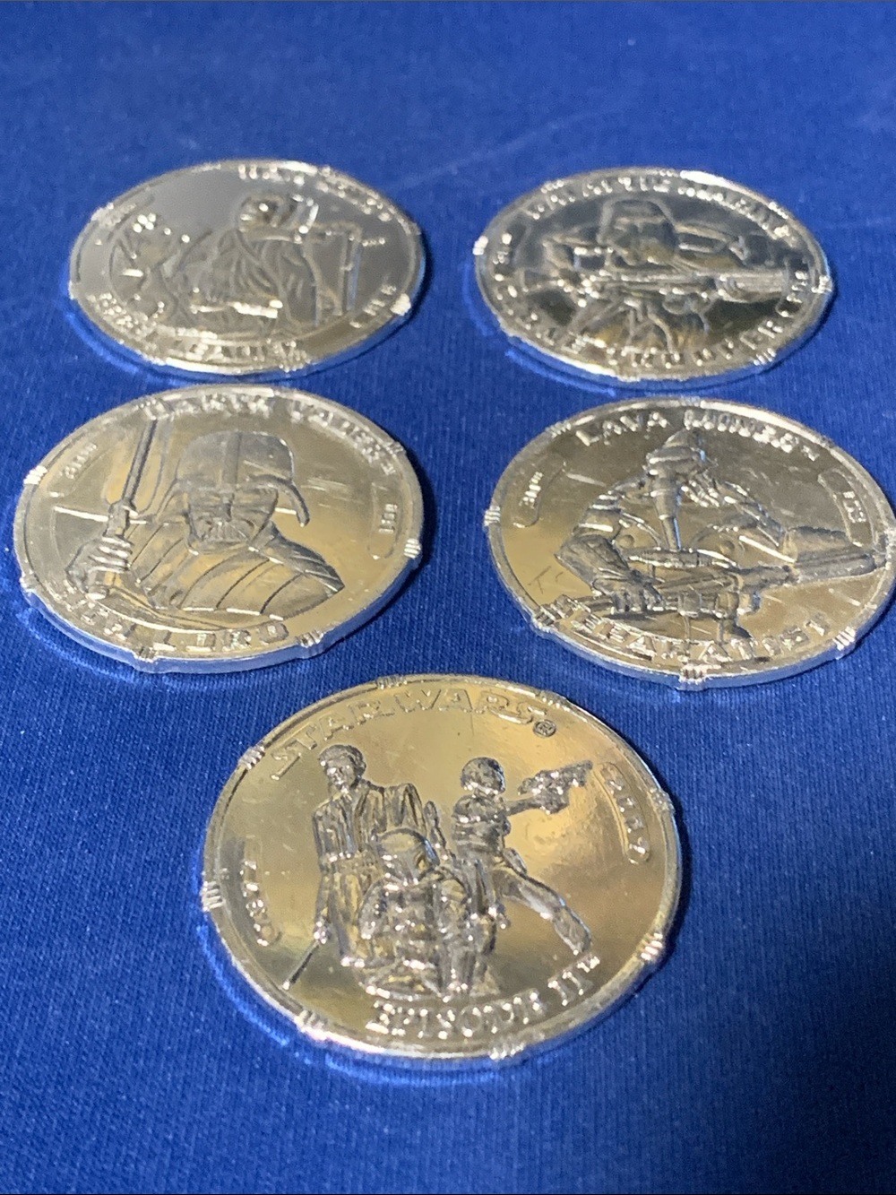 Star Wars Collector Coins - Silver coloured Finish